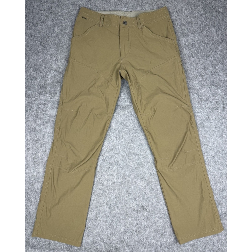 Kuhl Renegade Pants Mens 31x30 Brown Stretch Nylon Outdoor Hiking Travel Casual